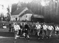 Die "St. Nikolaus-Kapelle" vor dem Sportplatz der <!--LINK'" 0:0--> (1961).