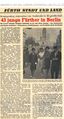 Artikel in den Fürther Nachrichten am 30.09.1964 zur Berlinfahrt des KJR Fürth-Stadt.