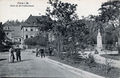 Billinganlage um 1905. Im Hintergrund steht der Ceresbrunnen und die Bäckerei Georg Hösch.