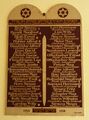 Gedenktafel für die im <!--LINK'" 0:25--> 1914-1918 gefallenen ehem. Schüler der israelitischen Realschule - im Gebäude der Schule Blumenstraße 31.