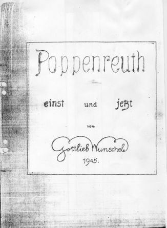 G. Wunschel, Poppenreuth einst und jetzt, Buch.jpg