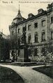 Kriegerdenkmal, Hallplatz, Aufnahme um 1910