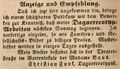 Zeitungsanzeige des Daguerreotypisten <!--LINK'" 0:4-->, Mai 1849