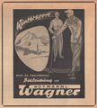 Werbung vom Bekleidungsahaus Hofmann und Wagner in der Schülerzeitung <!--LINK'" 0:21--> Nr. 3 12/1955