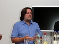 Podiumsdiskussion zum Thema Fake-News -Auftaktveranstaltung der IV. StadtWiki-Tage in Fürth, Juli 2018, im Bild Jens Best