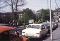 Bahnhofplatz mit Hauptpost und Gebäude Bahnhofplatz 11, 1974