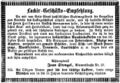 Jean Stengel übernimmt das Geschäft von Hoffmann, April 1864