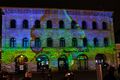 Das ehem. Wohnhaus der Spiegelfabrikanten-Familie Büchenbacher in der Schwabacher Straße bei der Veranstaltung Fürther Glanzlichter anlässlich der Feierlichkeiten "200 Jahre eigenständig" der Stadt Fürth, 2018 - Installation von der Künstlerin Brigitte Hadlich