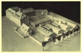 Modell der <!--LINK'" 0:20--> von 1950 – in der Mitte links ist das damals neu erbaute und heute als <!--LINK'" 0:21--> genutzte Direktionsgebäude zu erkennen