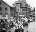 Königstraße 93 (Bäckerei Käppner); Helmstraße 10 (Gaststätte "Zum Tannenbaum"); Fasching 1936