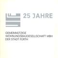 Titelseite: 25 JAHRE GEMEINNÜTZIGE WOHNUNGSBAUGESELLSCHAFT DER STADT FÜRTH (Broschüre)