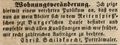 Wohnungsveränderung des Porträtmalers <!--LINK'" 0:12-->, August 1849
