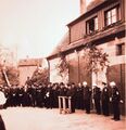 Einweihung des neuen Feuerwehrhauses am 20.Mai 1951 in der damaligen Sommergass, Mai 1951