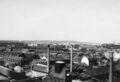 Blick nach Süd-Westen im Vordergrund die Gebäude der <a class="mw-selflink selflink">Brauerei Grüner</a>, 1976