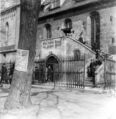 Emporenaufgang an der Südseite von St. Michael, Fürth, April 1950