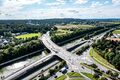 Blick über die Graf-Stauffenberg-Brücke am Main-Donau-Kanal bzw. an der Südwesttangente, Sept. 2021