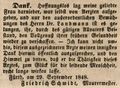 Zeitungsanzeige des Maurermeisters <!--LINK'" 0:21-->, September 1848