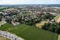 Blick über Unterfürberg - im Hintergrund die Hardhöhe, Aug. 2021