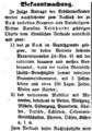 Der Nachlass der Carolina Neidhardt zu Vach soll verkauft werden, Mai 1858