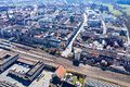 Blick über die Südstadt, Bildmitte der umgebaute Bereich um die ehem. <!--LINK'" 0:12-->, März 2020