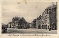 Blick in die Königstraße Richtung Westen, rechts im Bild die Alte Feuerwache und der Jugendbrunnen, gel. 1912