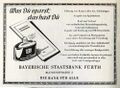 Werbung der Bayerischen Staatsbank in der Schülerzeitung <!--LINK'" 0:16--> Nr. 4 1966