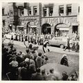 Erntedankfestzug in der Schwabacher Straße, 1962