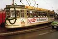 Letzte Fahrt der Straßenbahn (Linie 1) in Fürth von der Billinganlage zur Flößaustraße, 20. Juni 1981