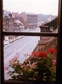 Blick aus dem Rathaus - Schnappschuss vom OB Kurt Scherzer am 15. Juli 1979