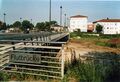 Der Scherbsgraben an der Flutbrücke vor der Renaturierung, Juli 2005