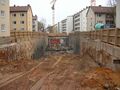 Bau der U-Bahn auf der Hardhöhe (November 2005)