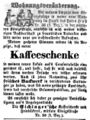 Eichingers Kaffeeschenke, Fürther Tagblatt 23. August 1851