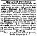 Die Glashandlung von B. Reich in der Königstraße, Dezember 1853