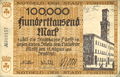 Fürther  <a class="mw-selflink selflink">1923</a>, 100.000 Mark, Motiv 