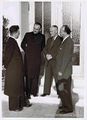 Einweihung des neuen Gemeindehauses in <!--LINK'" 0:47--> am 4.9.1955 mit Bürgermeister Kleinlein (2.v.r.) und Vikar Vogel (li.)