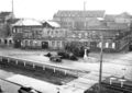 Hopfenpflückerinbrunnen an der Gabelsberger-/Königswarterstraße, ca. 1952 – 5&nbsp;000. Bild in FürthWiki