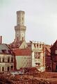 Rest-Mauerstück der Grüner-Brauerei von der Rosenstraße aus gesehen, 1992