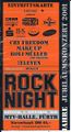 Eintrittskarte für Jubiläums Rock-Night (ursprünglich in der ), Headliner 