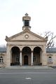 Die Aussegnungshalle auf dem Fürther Hauptfriedhof, März 2020