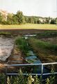 Der Scherbsgraben an der Flutbrücke vor der Renaturierung, Juli 2005