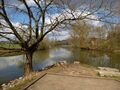 Zusammenfluss von Rednitz und Pegnitz, Blick nach Norden, April 2015