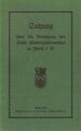 Satzung über die Benützung des Städt. Elektrizitätswerkes zu Fürth i. B. von 1914