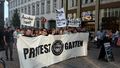 Haupttransparent der Protestgarten-Demonstration