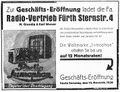 Geschäfts-Eröffnung Grundig Radio-Vertrieb, November 1930