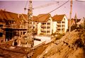 Neubau der Gebäude Königstraße 28 bis 34 inkl. Tiefgarage im Rahmen der Flächensanierung - hier der Blick von der Rückseite, ca. 1978