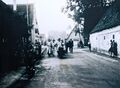 Rumspielen der Kärwaburschen am Kärwamontag in Stadeln, 1947