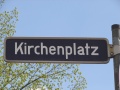 Straßenschild Kirchenplatz