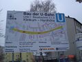 Bau der U-Bahn auf der Hardhöhe (Januar 2006)