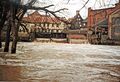 Hochwasser bei der Wolfsgrubermühle, Dezember 1993