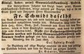 Werbeannonce des Mauerermeisters <!--LINK'" 0:3-->, Juni 1842